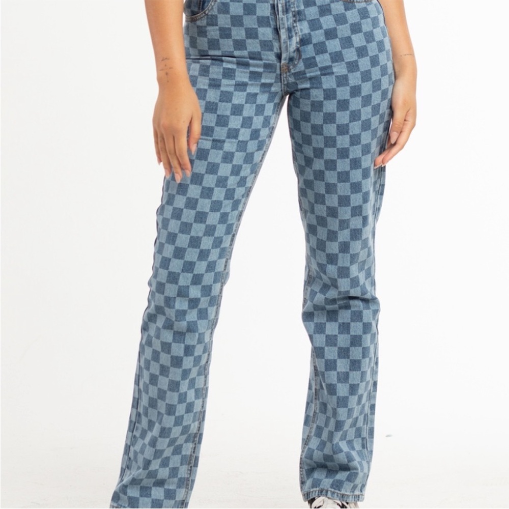 NWOT RSQ Checkered Jeans